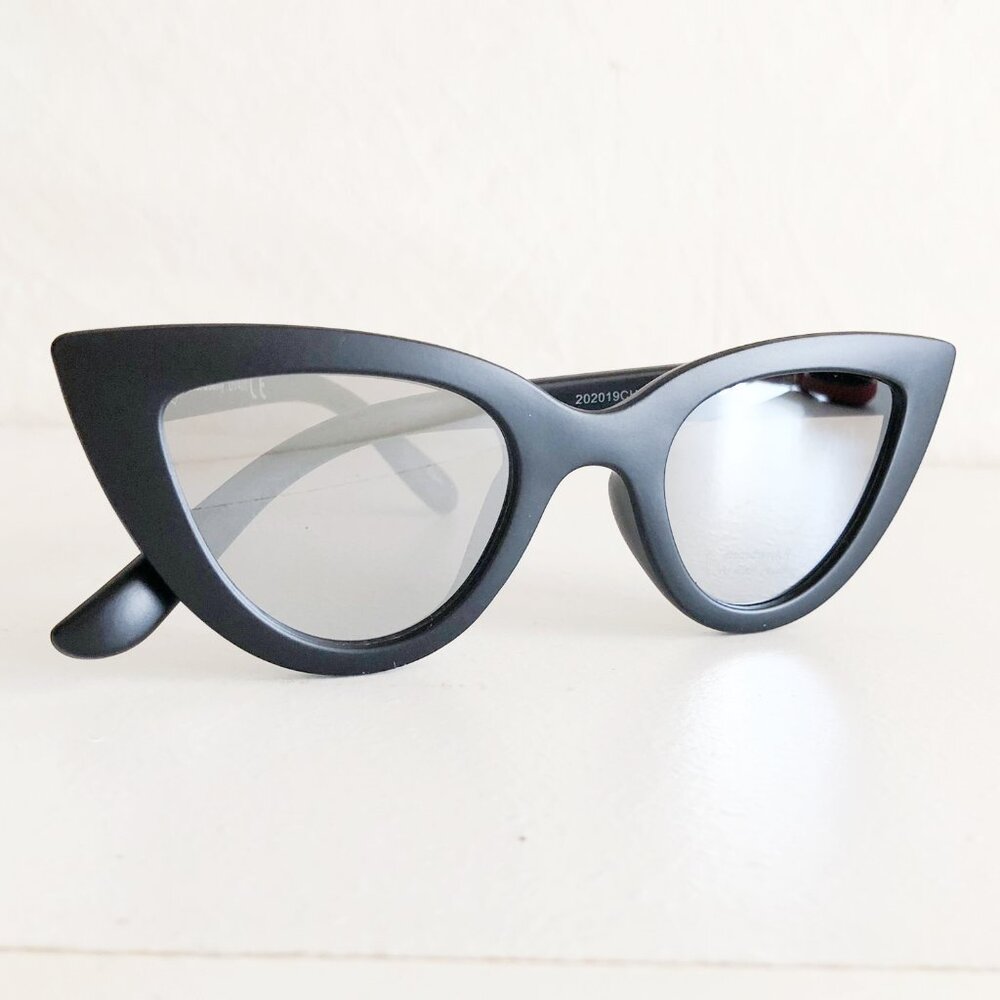 Black Cat Eye Sunglasses Mid-Century Modern